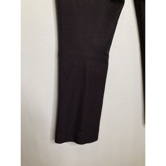 Jil Sander Womens Ponte Knit Thick Pants 40 US 10 Brown Cuffed Straight Ankle - Picture 8 of 11